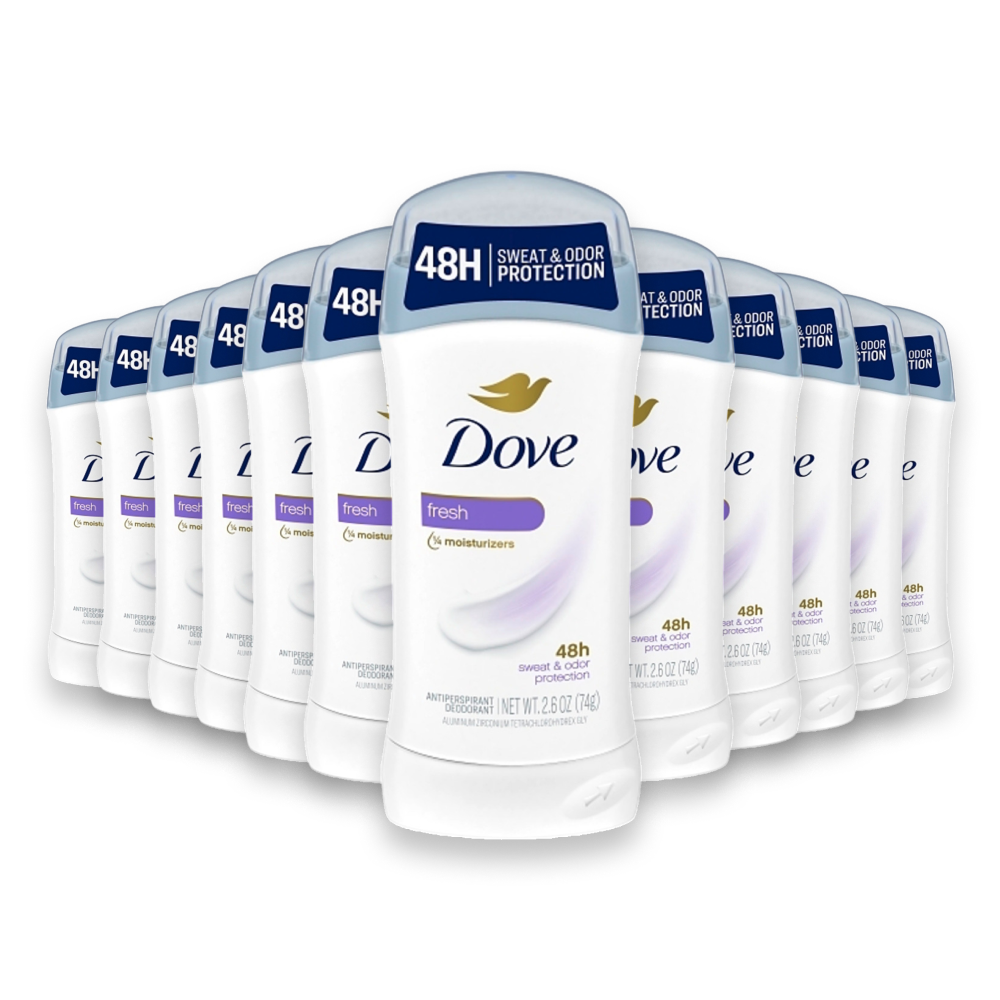 Dove - Deodorant  Fresh Invisible Solid 2.6 oz - 12 Pack