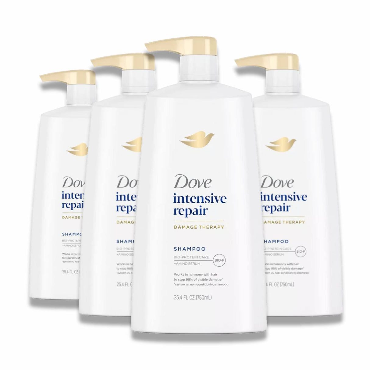 Dove - Beauty Intensive Repair Shampoo  25.4 Oz - 4 Pack