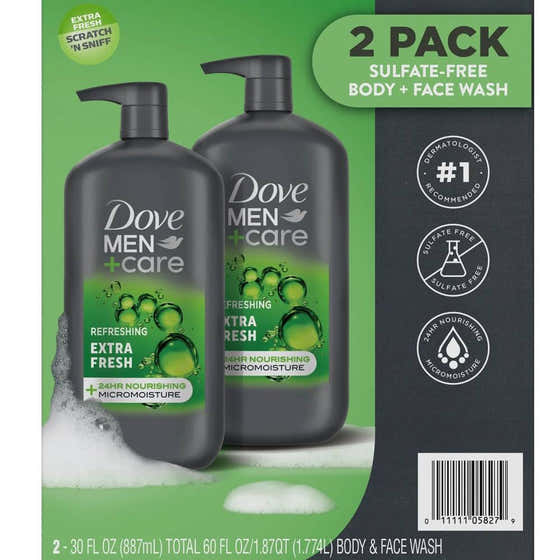 Dove Men+Care Extra Fresh Body Wash - 30 fl. Oz - 2 Pack | Dove - Health & Beauty Pack