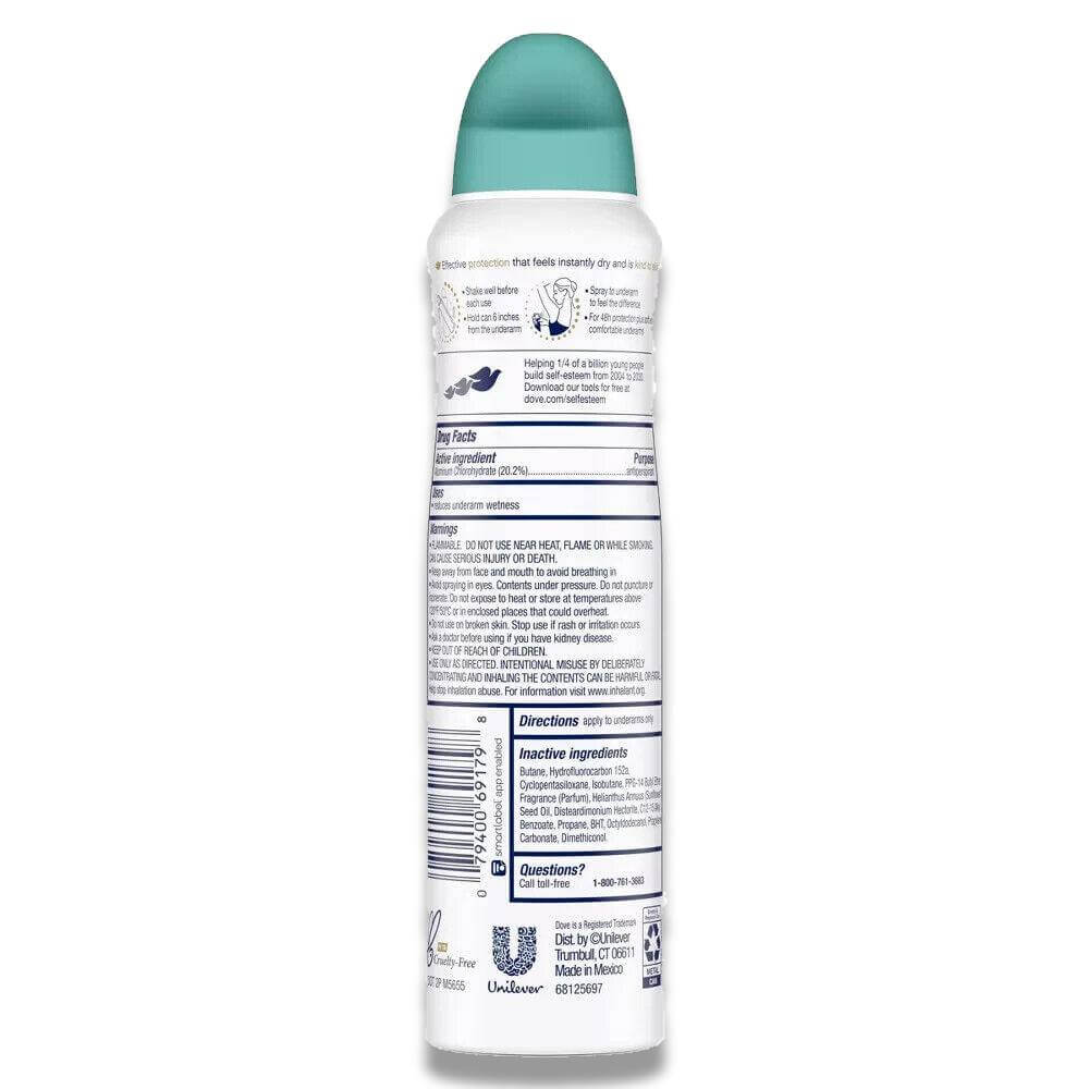 Dove Rejuvenate Dry Spray Antiperspirant - 3.8 Oz - 12 Pack Contarmarket