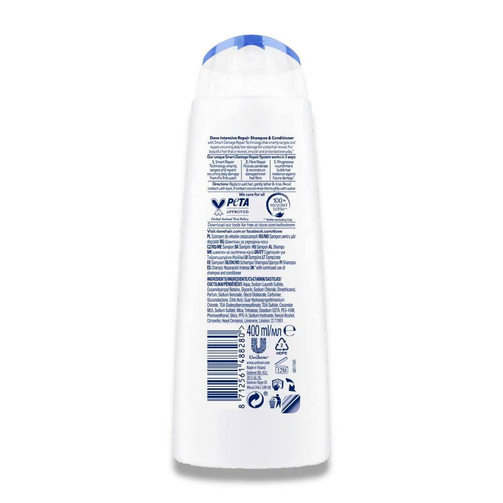 Dove Intensive Repair Shampoo - 400ml - 6 Pack Contarmarket