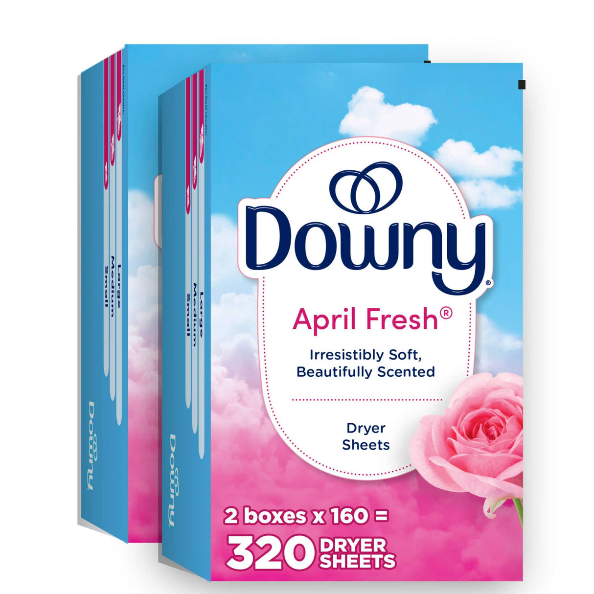 Downy Fabric Softener Dryer Sheets - April Fresh, 320 Ct