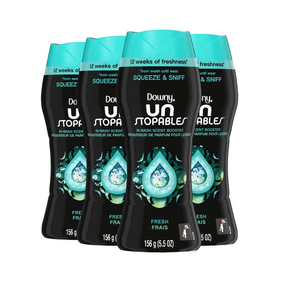 Downy Unstopables In-Wash Scent Booster Beads Fresh Scent 5 oz - 4 Pack | Downy - Household - Wholesale