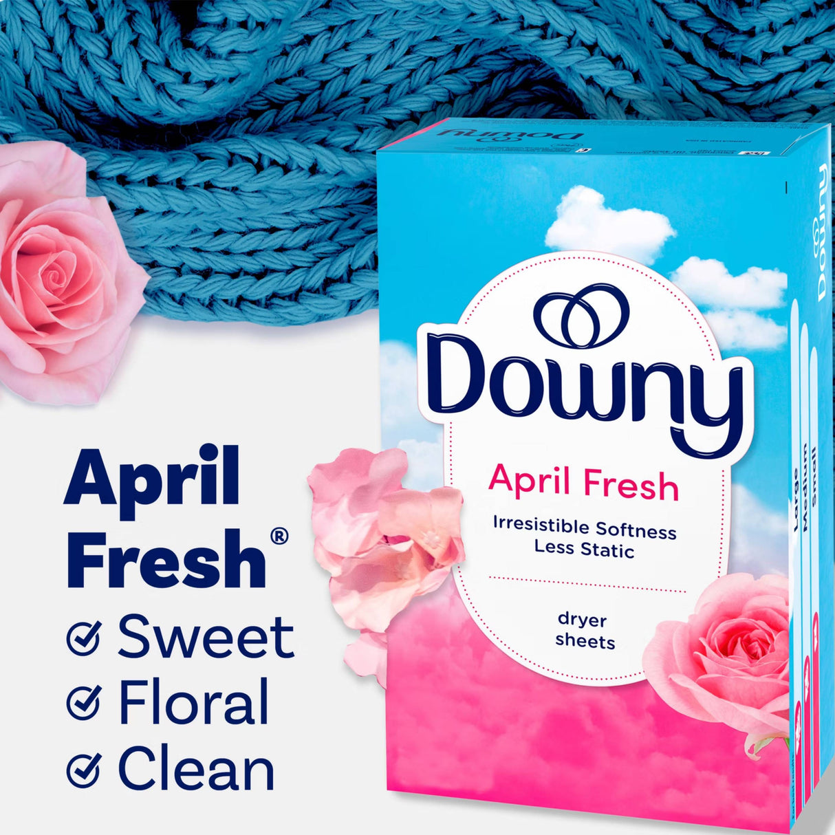 Downy Fabric Softener Dryer Sheets - April Fresh, 320 Ct