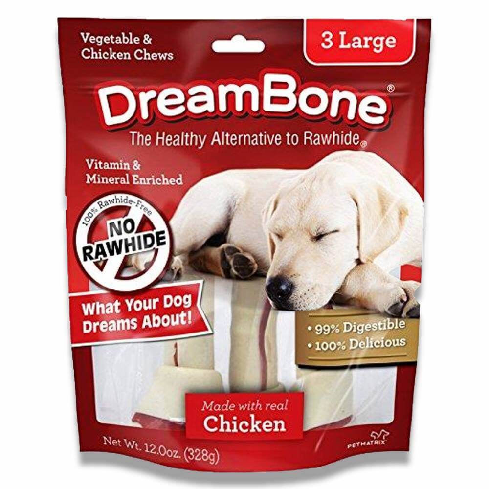 DreamBone - Vegetable and Chicken Large Dog Chews - 12 Oz - 24 Pack