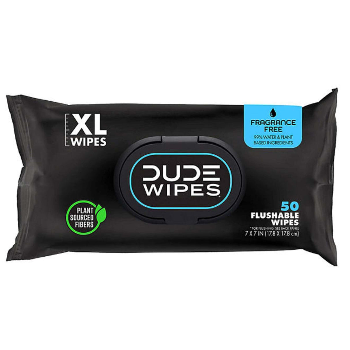 Dude Wipes, Extra Large, Fragance Free Flushable Wipes - 8 Packs, 50 Ct Each (6668054462620)