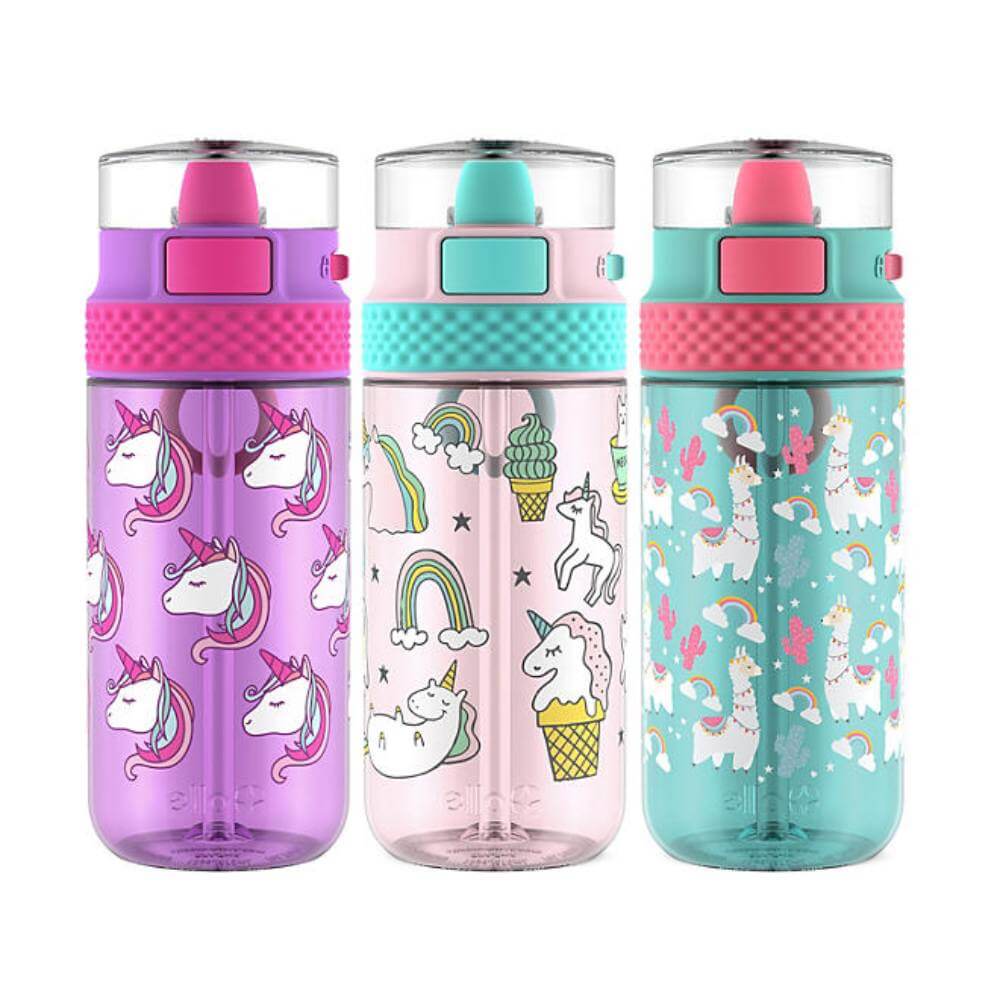Ello Stratus 16oz Tritan Water Bottle - 3 Pack, Assorted Colors, 16 Oz Contarmarket