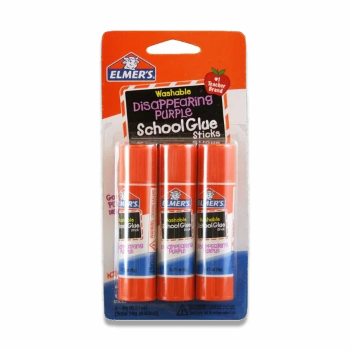 Elmer's - Washable Purple School Glue Stick  3 ct - 0.21 Oz ea - 48 Pack