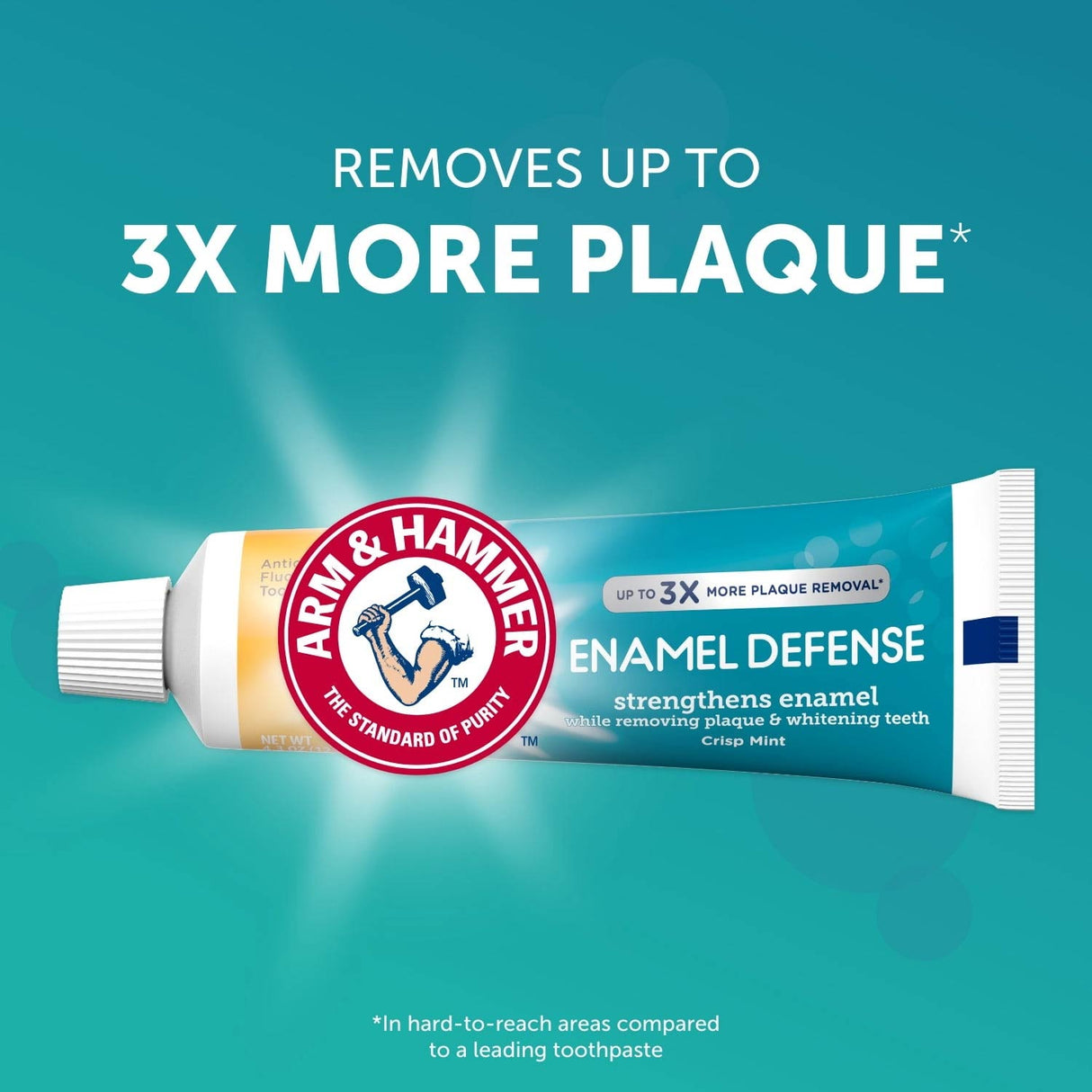 Arm & Hammer Enamel Defense Toothpaste Truly Radiant Bright & Strong 4.3oz - 12 Pack