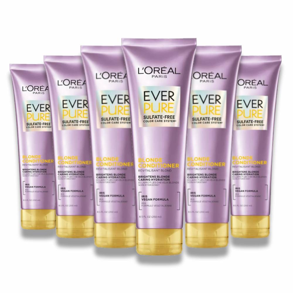 L'Oreal - Paris EverPure Sulfate Free Blonde Conditioner - 8.5 Oz - 6 Pack