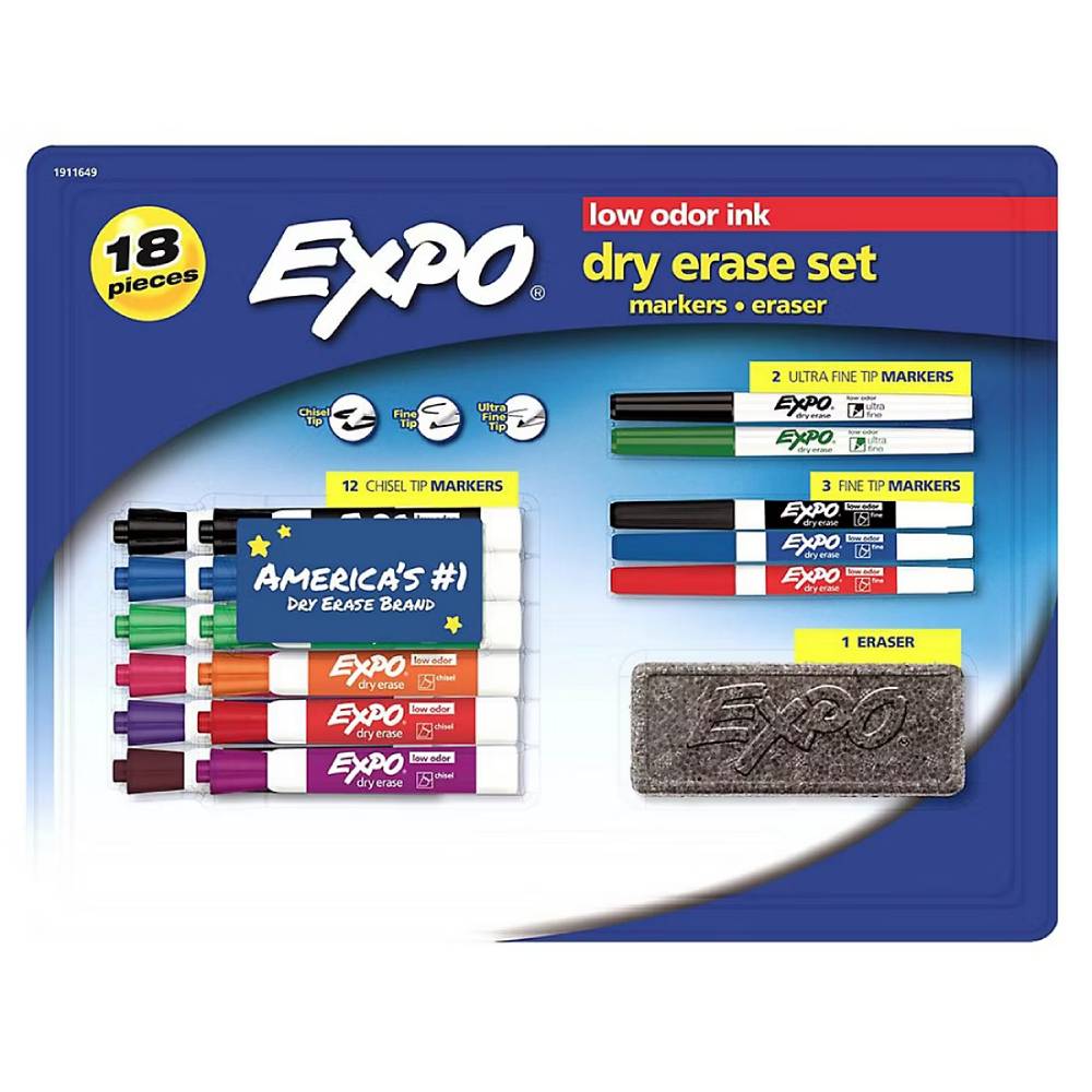Expo - Dry Erase Set, 18 Pc