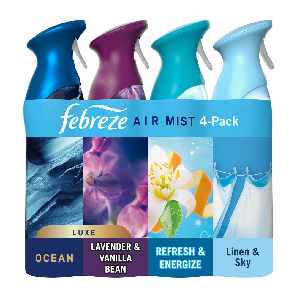 Febreze - Air Effects Air Freshener Spray, Mixed Scent - 4 Count - 35.2 Oz