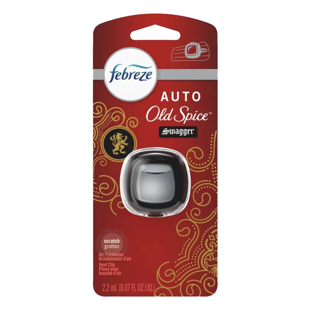 Febreze Car Vent Clip - Old Spice Swagger, 2.2ml - 1 ct - 8 Pack