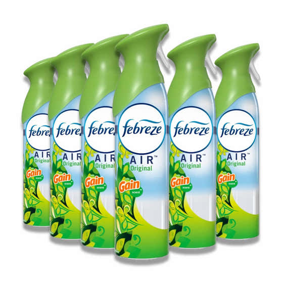 Febreze -Air Refresher, Gain Original Scent with New OdorClear Technology - 8.8 Oz - 6 Pack | febreze - Febreze