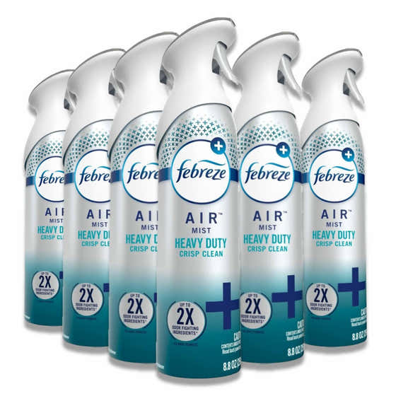 Febreze - Air Freshener Heavy Duty Crisp Clean - 8.8 Oz - 6 Pack | febreze - Febreze
