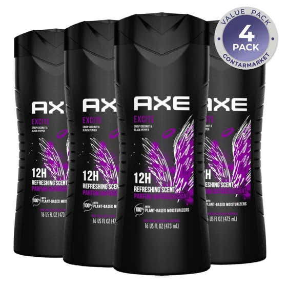 Axe Body Wash Excite  16 oz - 4 Pack | Axe - Soap Wholesale