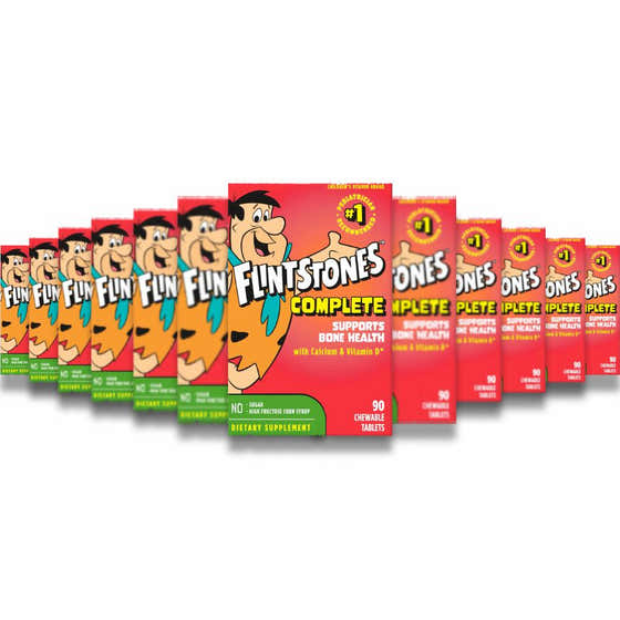 Flintstones - Complete Chewable Kids Vitamins ages 2+ - 90 Count - 24 Pack | Bayer - Nutrition Supplements Wholesale