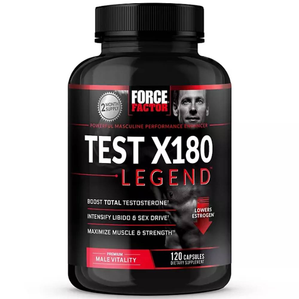 Force Factor - Test X180 Legend Testosterone Booster Capsules - 120 Count Each