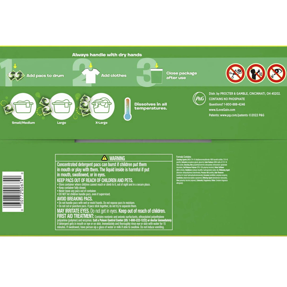 Gain Flings! Laundry Detergent Pacs, Moonlight Breeze - 152 Count