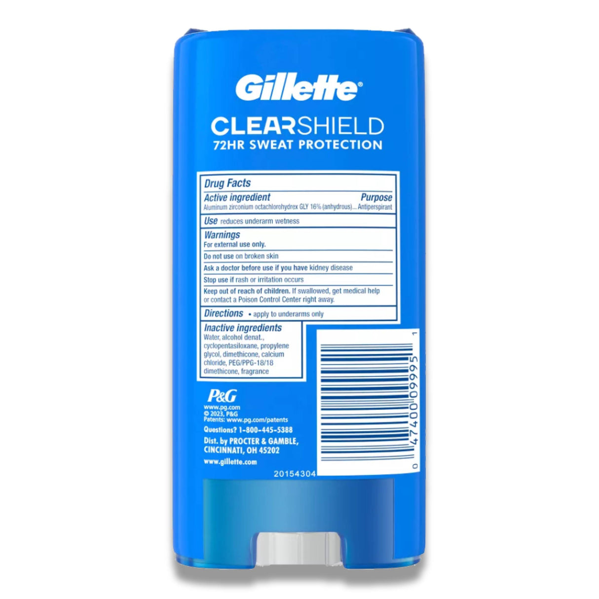 Gillette - Cool Wave Clear Gel Antiperspirant & Deodorant - 3.8 Oz - 6 Pack