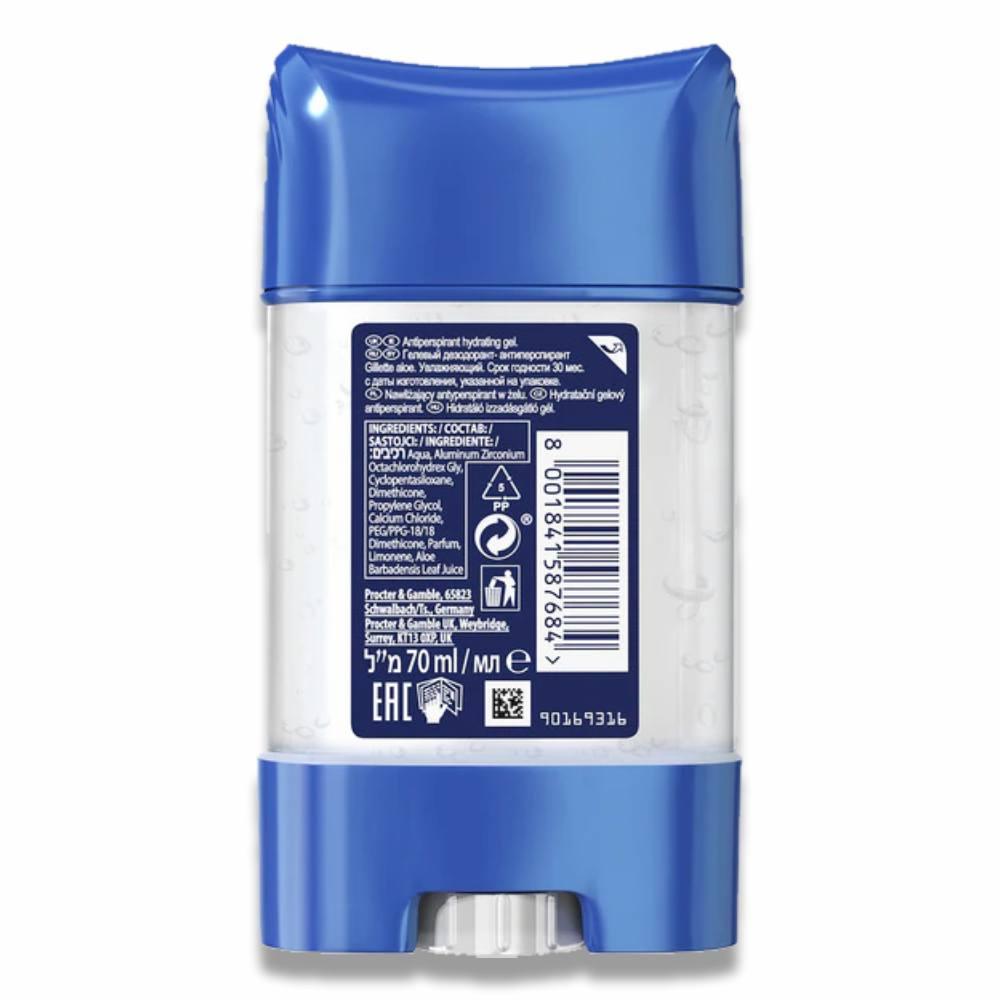 Gillette - Antiperspirant Hydrating Gel Aloe Scent 48H Protection  - 70ml - 6 Pack
