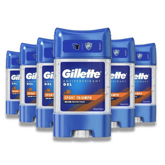Gillette - Antiperspirant Gel, Sport Triumph - 70 ml - 6 Pack | Gillette - member5%