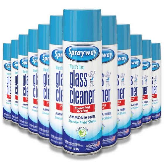 Sprayway - Glass Cleaner Ammonia Free Aerosol -19 Oz - 12 Pack - Sprayway Glass Cleaner Ammonia Free Aerosol 19 Oz 12 Pack...
