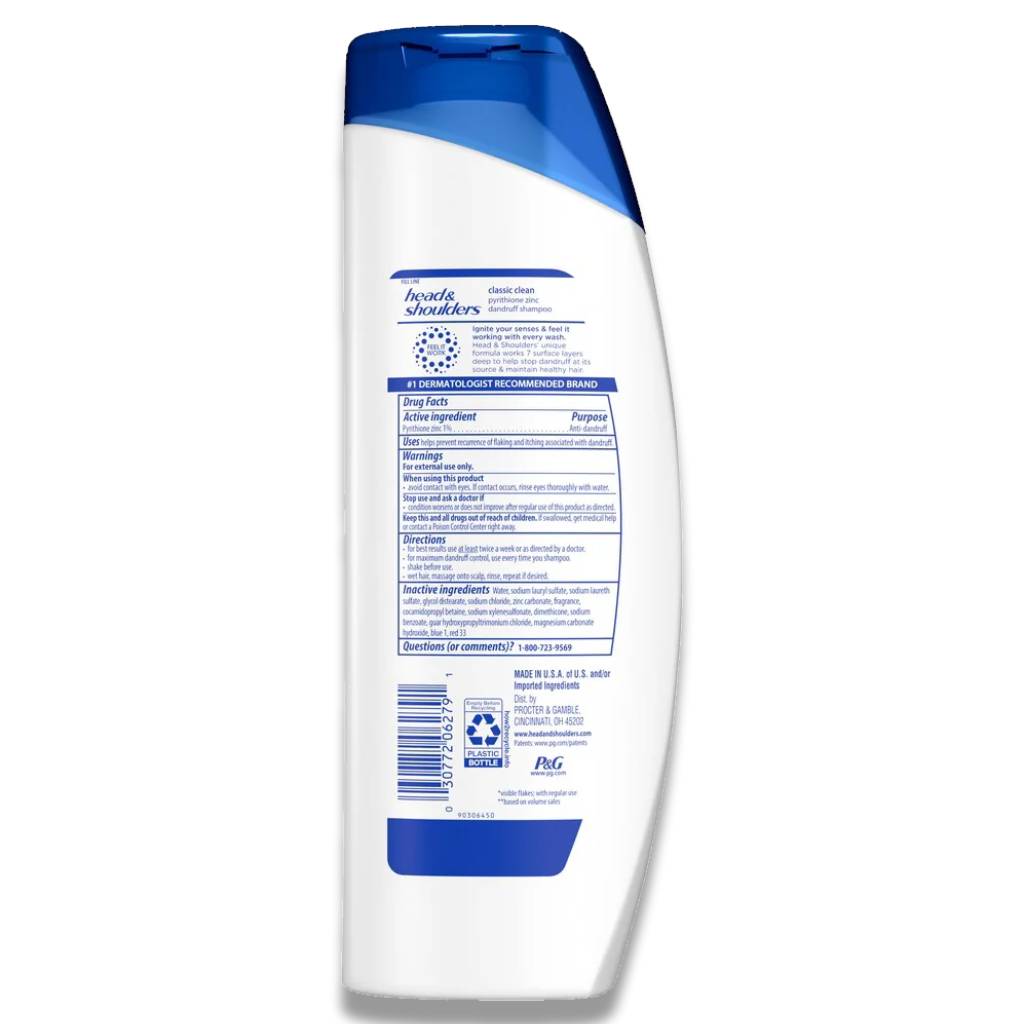 Head & Shoulders - Classic Clean Dandruff Shampoo 12.5 oz - 6 Pack