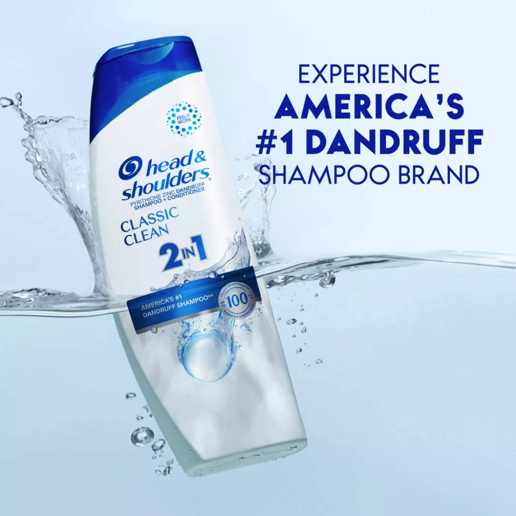 Head & Shoulders - Classic Clean 2-in-1 Dandruff Shampoo + Conditioner 12.5 Oz - 6 Pack