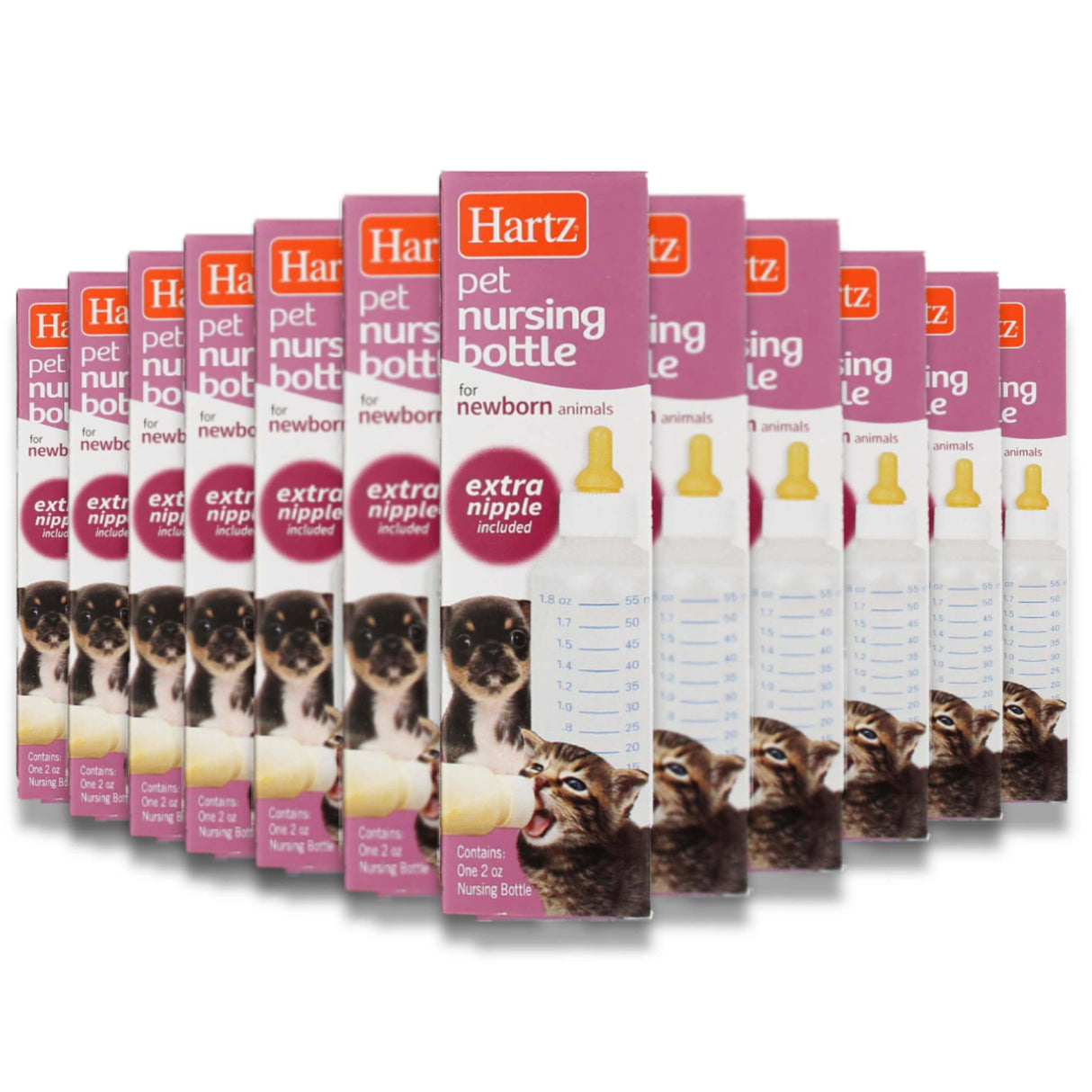 Hartz Nursing Bottle - New Born Small Animal - 2 Oz - 12 Pack Contarmarket