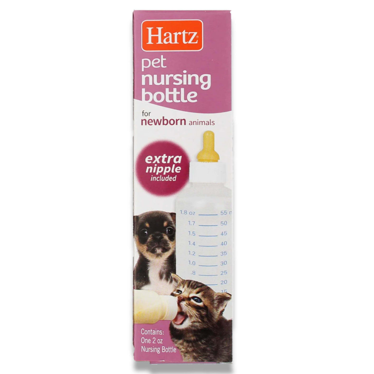 Hartz Nursing Bottle - New Born Small Animal - 2 Oz - 12 Pack Contarmarket