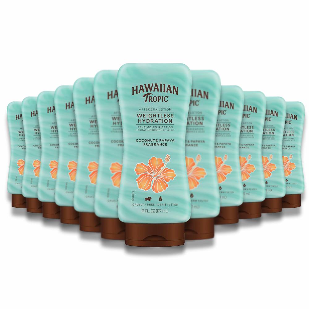 Hawaiian Tropic - Weightless Hydration After Sun Lotion with Aloe - 6 oz - 12 Pack