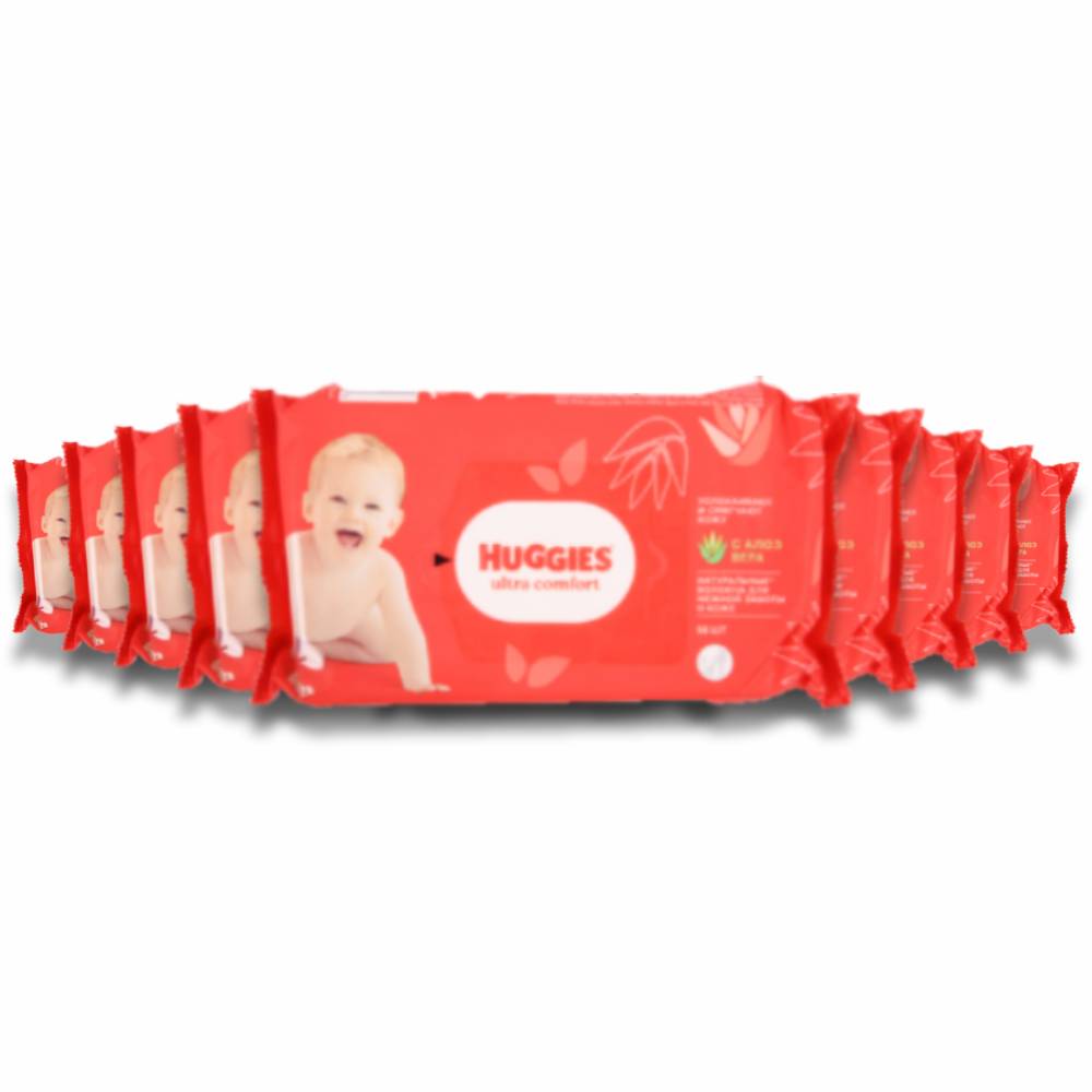 Huggies - Baby Wipe Ultra Comfort - 56 Count - 10 Pack