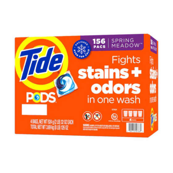 Tide - Pods Liquid Laundry Detergent Pacs, Spring Meadow - 156 Ct | Tide - member5%