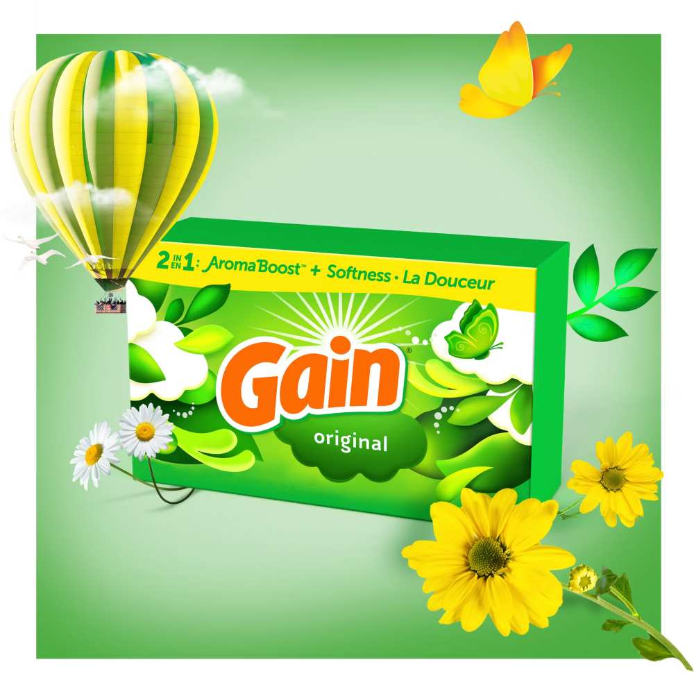Gain - Dryer Sheets, Original - 320 Ct