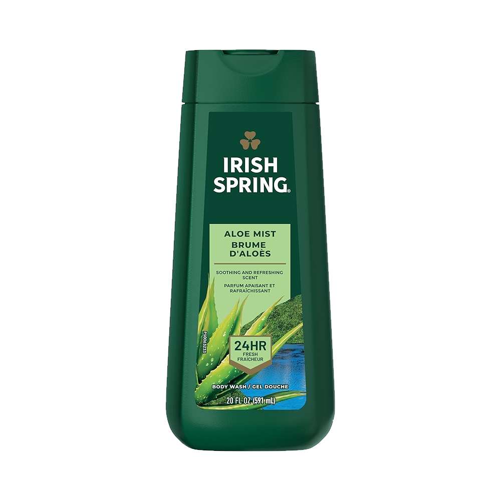 Irish Spring - Aloe Mist Body Wash for Men - 20 Oz  - 4 Pack