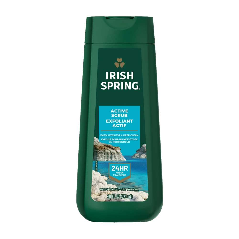 Irish Spring - Active Scrub, Body Wash - 20 Oz  - 4 Pack