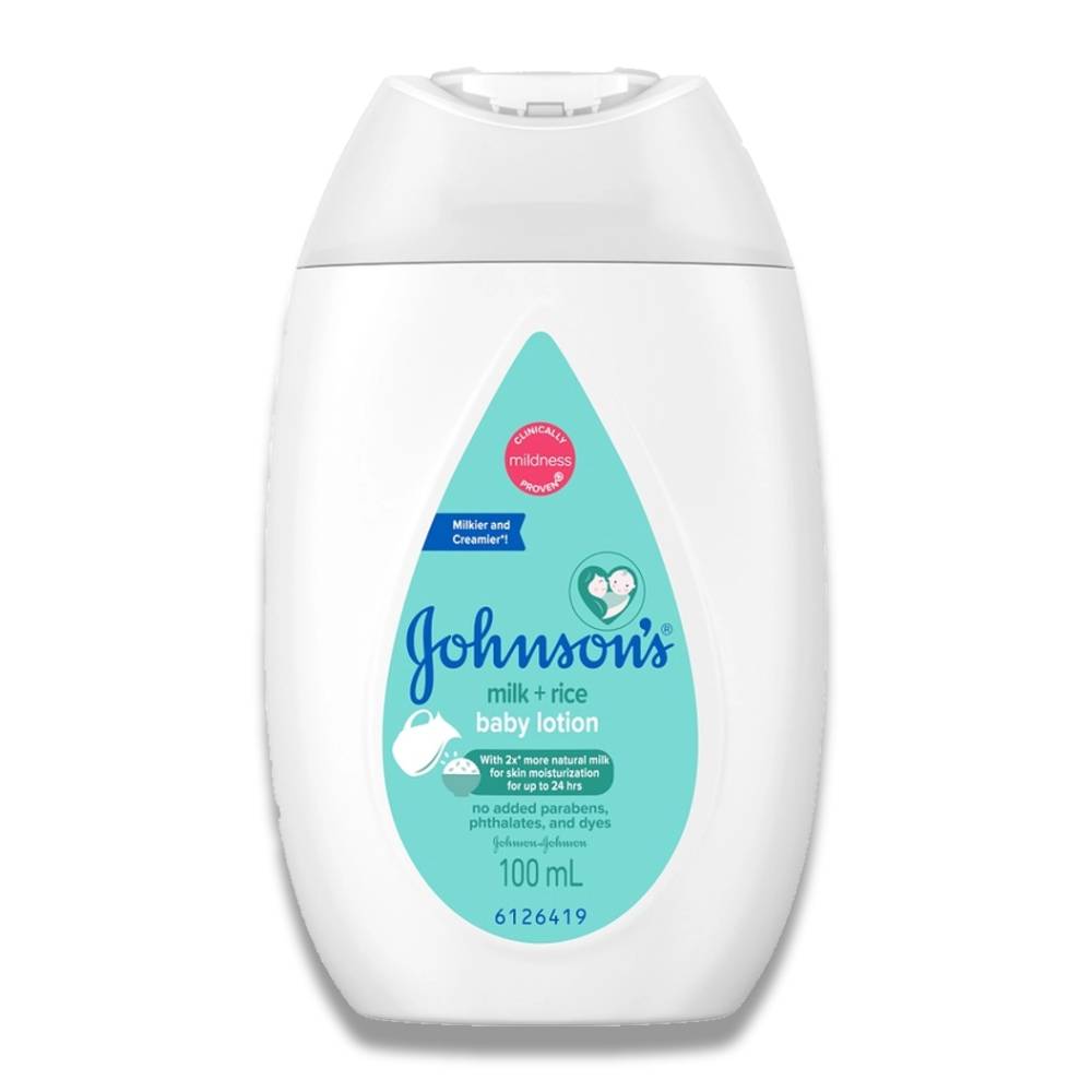 Johnson's - Baby Lotion, Milk + Rice, 100 ml - 48 Pack