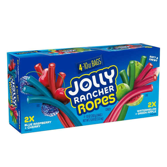JOLLY RANCHER Ropes Variety Pack - 10 Oz - 4 Pack | Jolly - Candy & Chocolate Wholesale