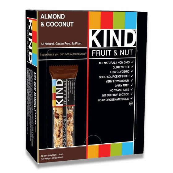 Kind Bar - Fruit & Nut Bar, Almond & Coconut - 1.4 Oz - 12 Pack | Kind Bar - Grocery Wholesale