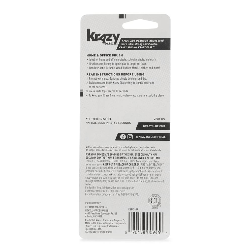 Krazy -  Super Glue Home & Office Brush - 0.18 Oz - 48 Pack