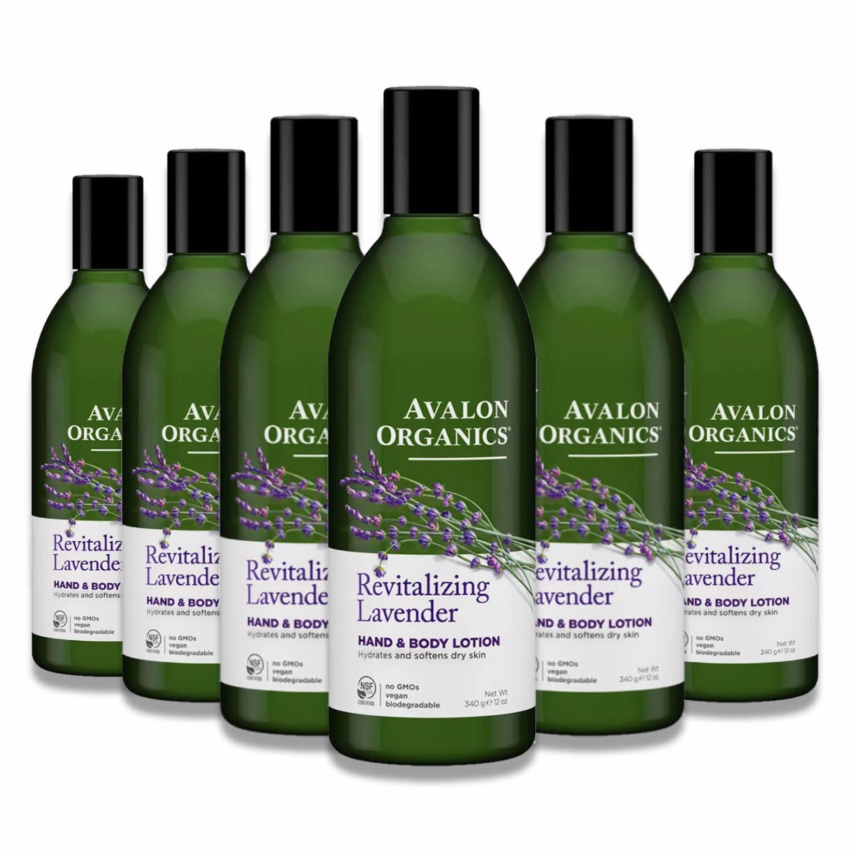 Avalon - Organics Hand & Body Lotion, Nourishing Lavender - 12 Oz - 6 Pack
