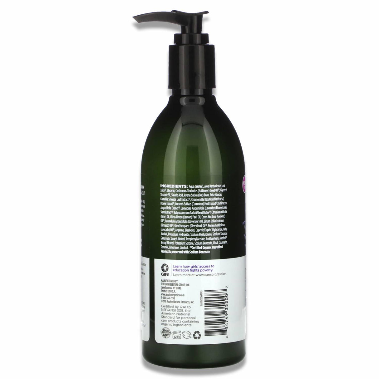 Avalon - Organics Hand & Body Lotion, Nourishing Lavender - 12 Oz - 6 Pack