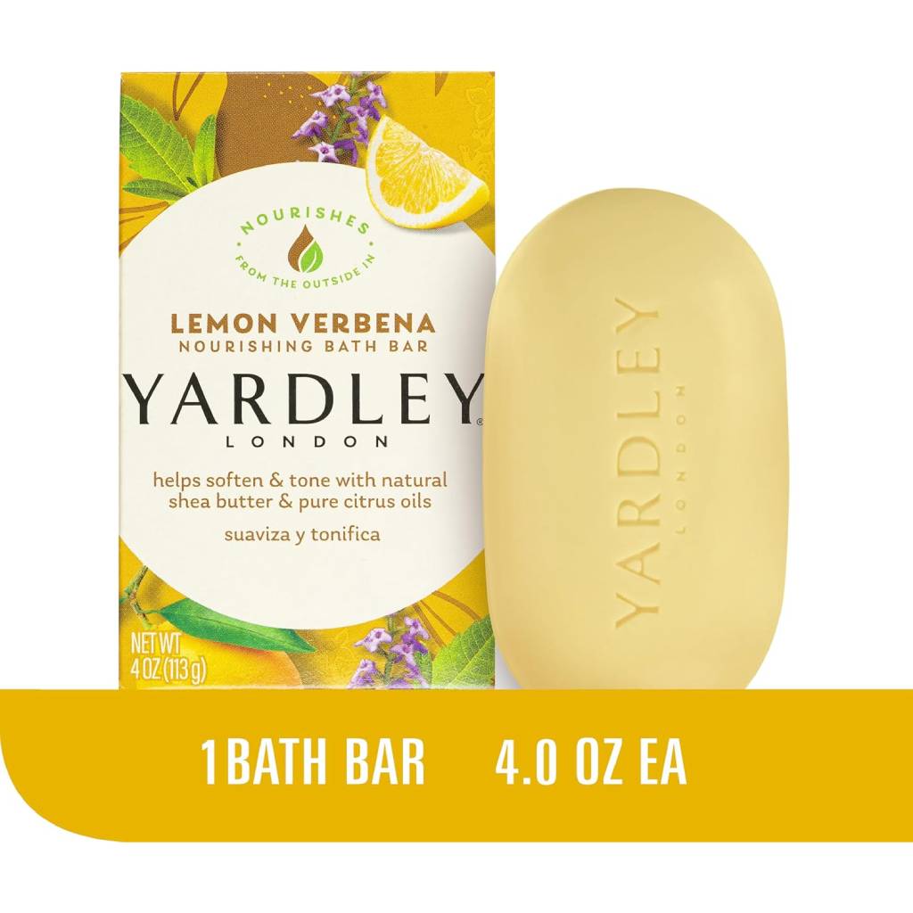 Yardley - Bar Soap, Lemon Verbena with Shea Butter  - 4 Oz - 24 Pack