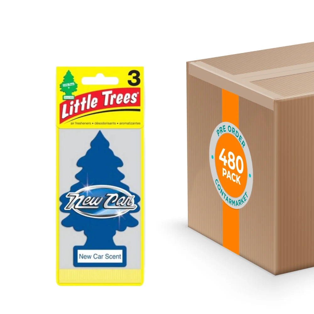 Little Trees - Air Freshener, New Car Scent - 3 Ct - 480 Pack