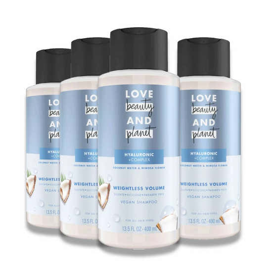 Love Beauty and Planet - Coconut Water & Mimosa Flower Sulfate-Free Shampoo - 13.5 Oz - 4 Pack | Love Beauty and Plane...
