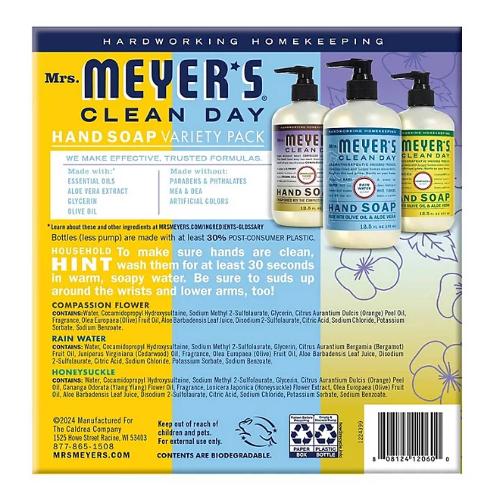 Mrs. Meyer's Hand Soap, Summer Favorites - 12.5 Oz - 3 Pack