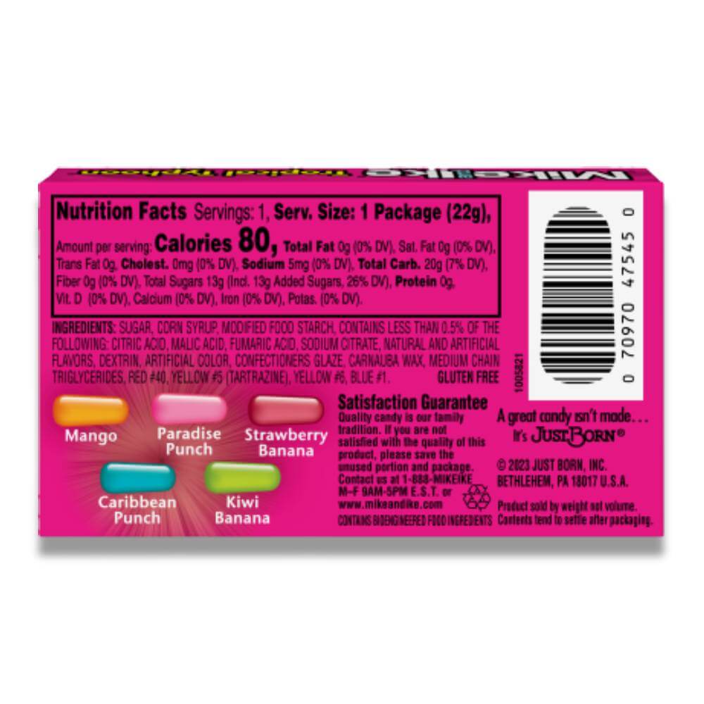 Mike & Ike Tropical Typhoon Candy - 0.78 Oz - 24 Ct Each Contarmarket