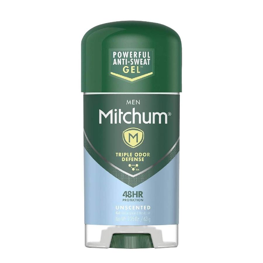 Mitchum Men Clear Gel Antiperspirant Deodorant, Unscented - 2.25 Oz - 24 Pack