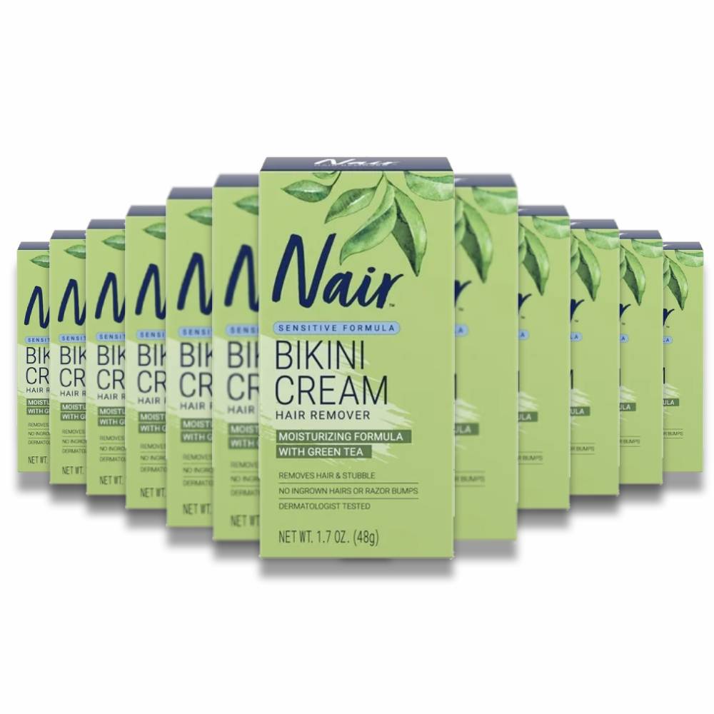 Nair - Hair Remover Sensitive Formula Bikini Cream Hair Removal - 1.7 Oz - 12 Pack